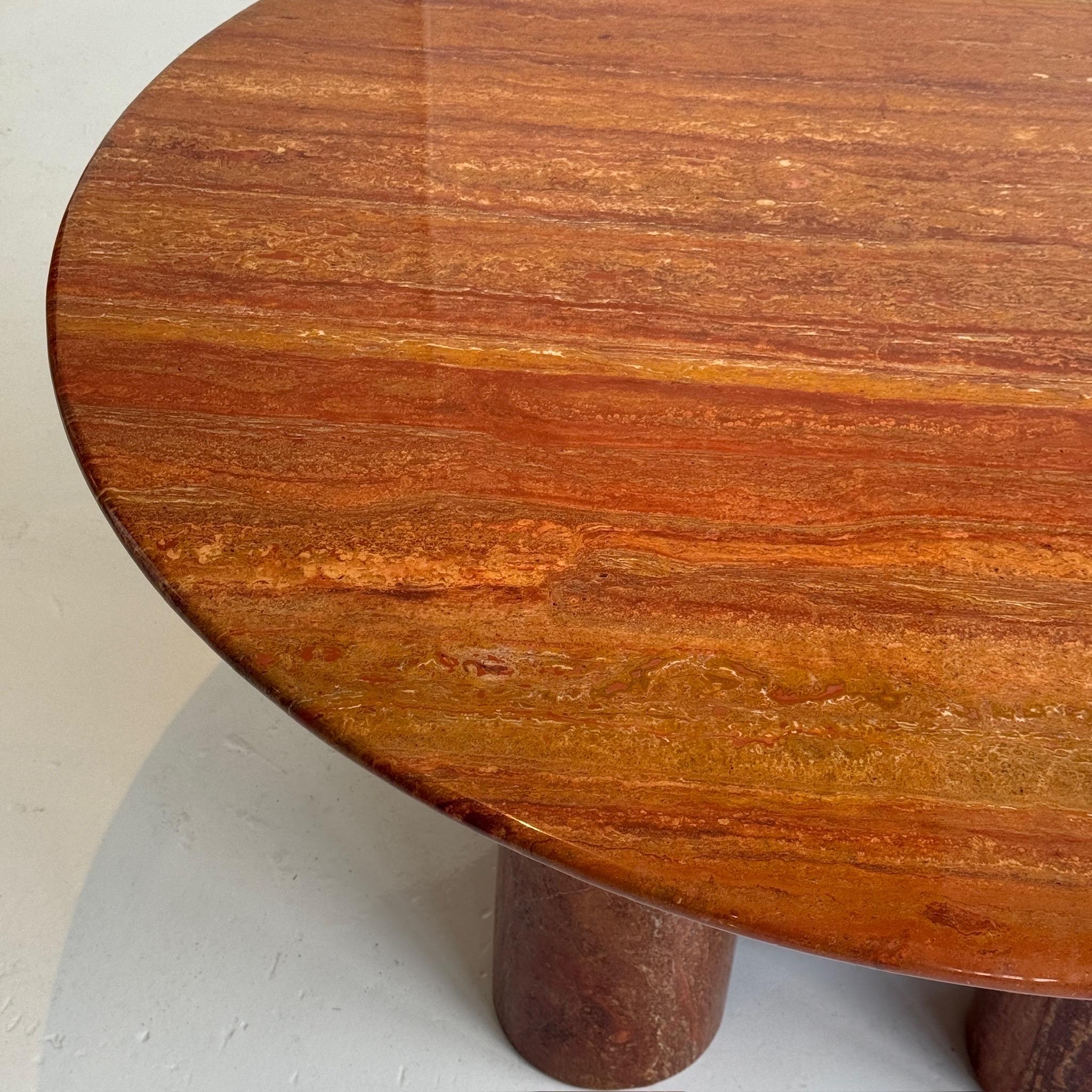 Travertin Table à manger Il Colonato de Mario Bellini pour Cassina en vente