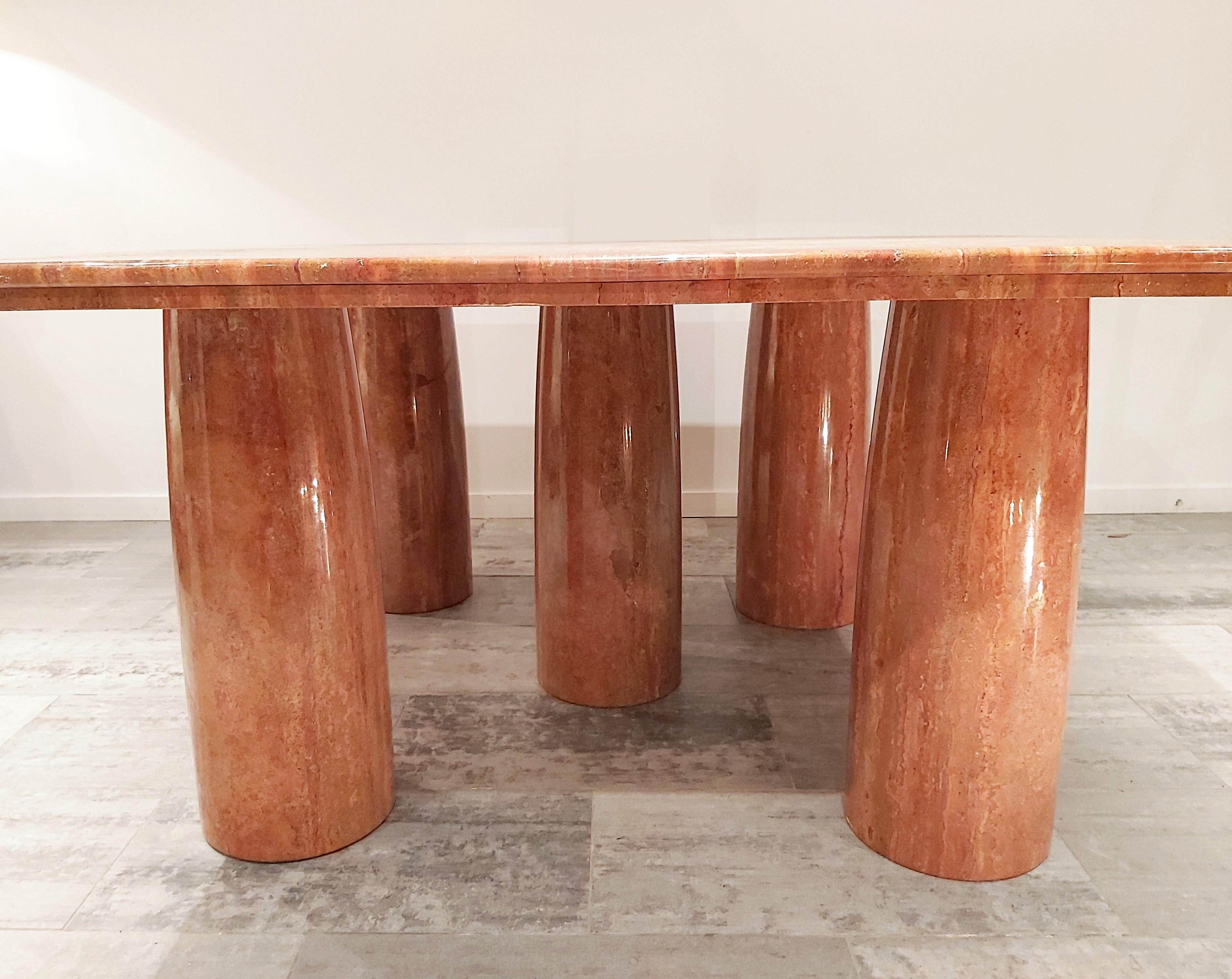 Mid-Century Modern Il Colonnato Dining Table in Marble by Mario Bellini for Cassina, 1970s