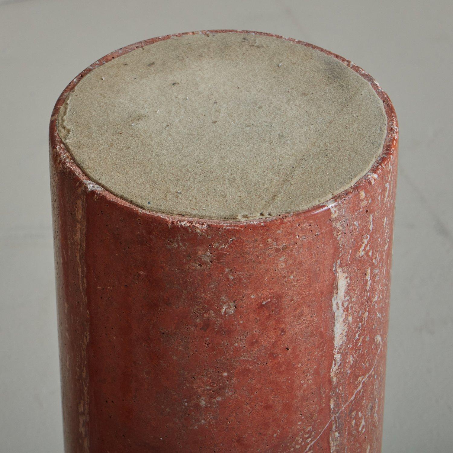 Tavolo Il Colonnato in travertino persiano rosso di Mario Bellini per Cassina, Italia in vendita 9