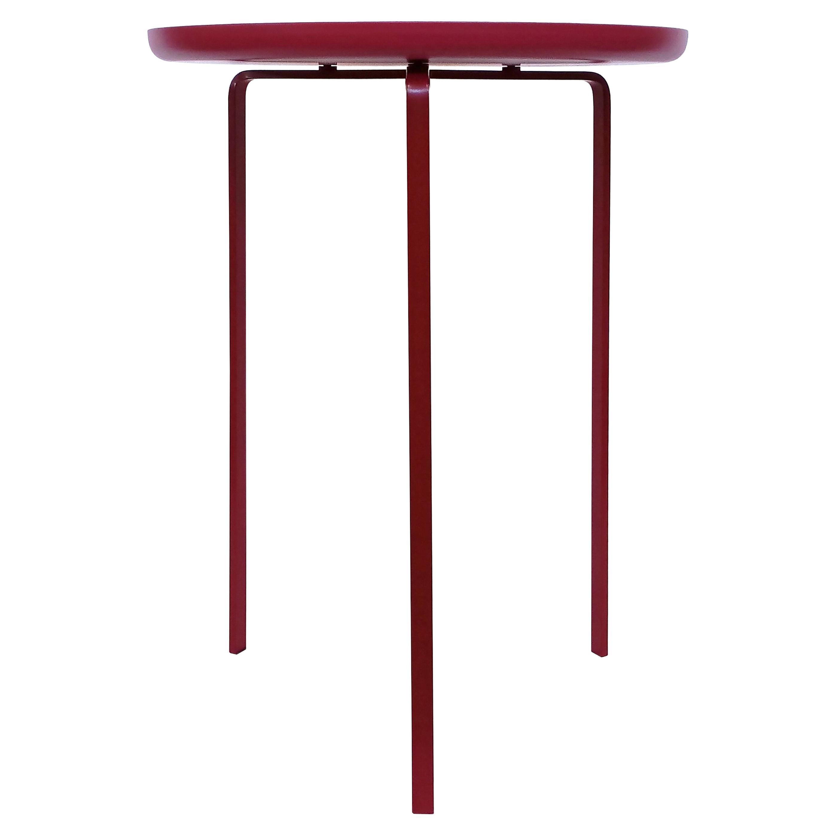 Table basse concave italienne contemporaine en acier, II Cugino par Errante en vente
