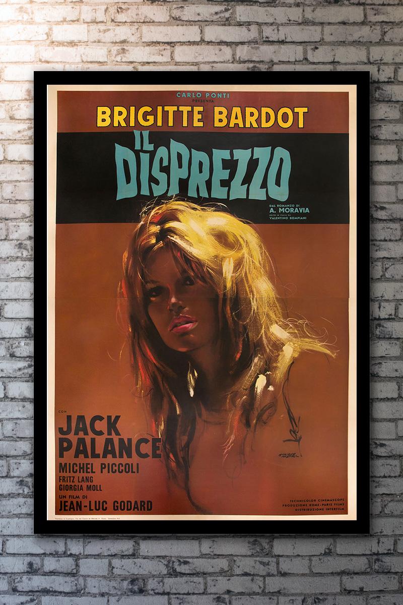 Giuliano Nistri artwork of Bardot for Godard film, based on a novel by Alberto Moravia. 

Framing options:
Perspex £1,050.