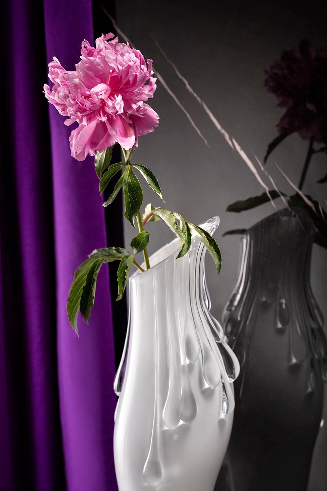 Il Dodge Murano Glass Vase by Aina Kari In New Condition For Sale In Geneve, CH