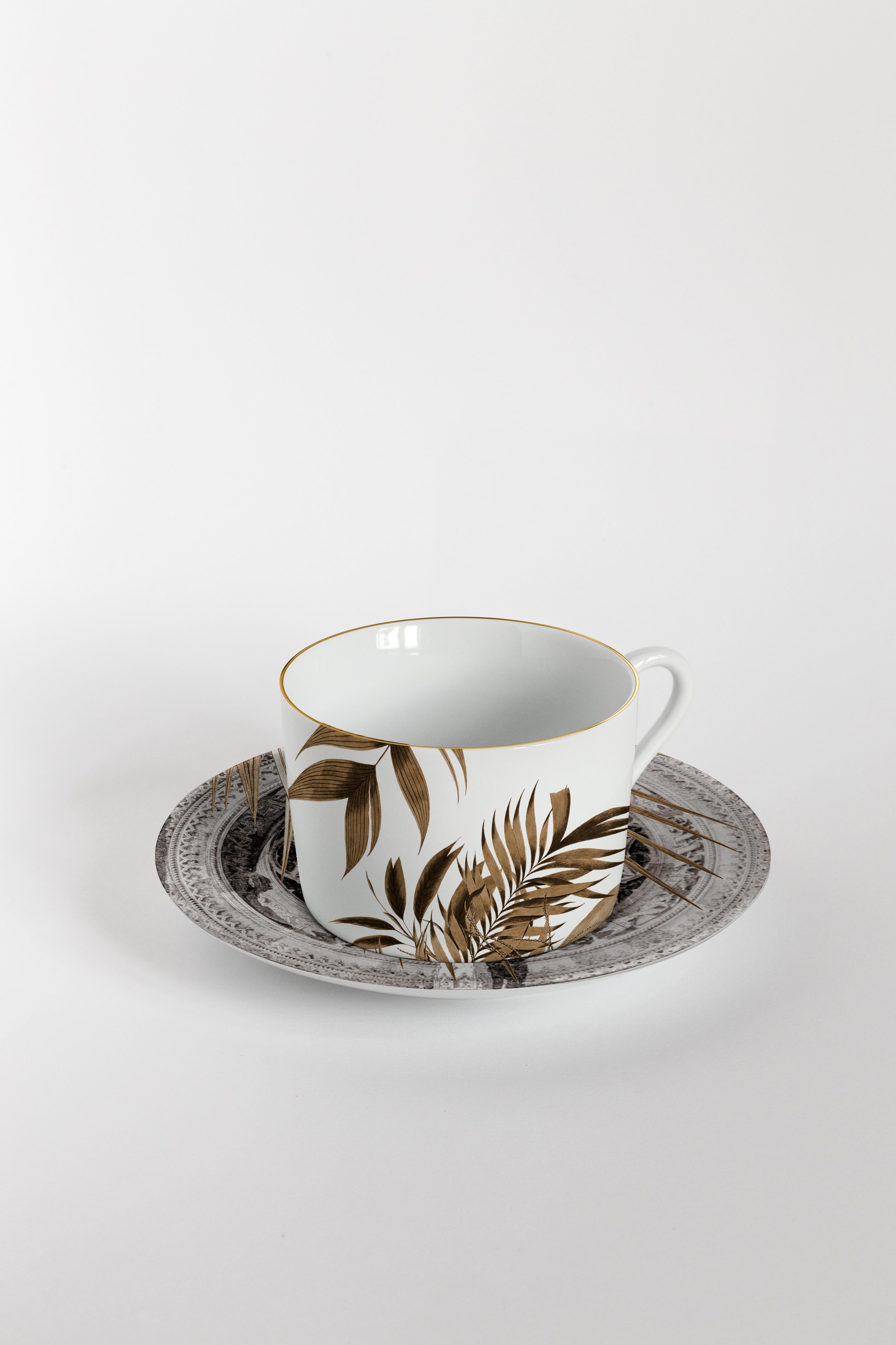 From the encounter between the historical archives of the Duomo di Milano and the imagery of Grand Tour by Vito Nesta, this unique collections of porcelains and fabrics were born. “Il Duomo che Non c’e” collects a selection of the most evocative