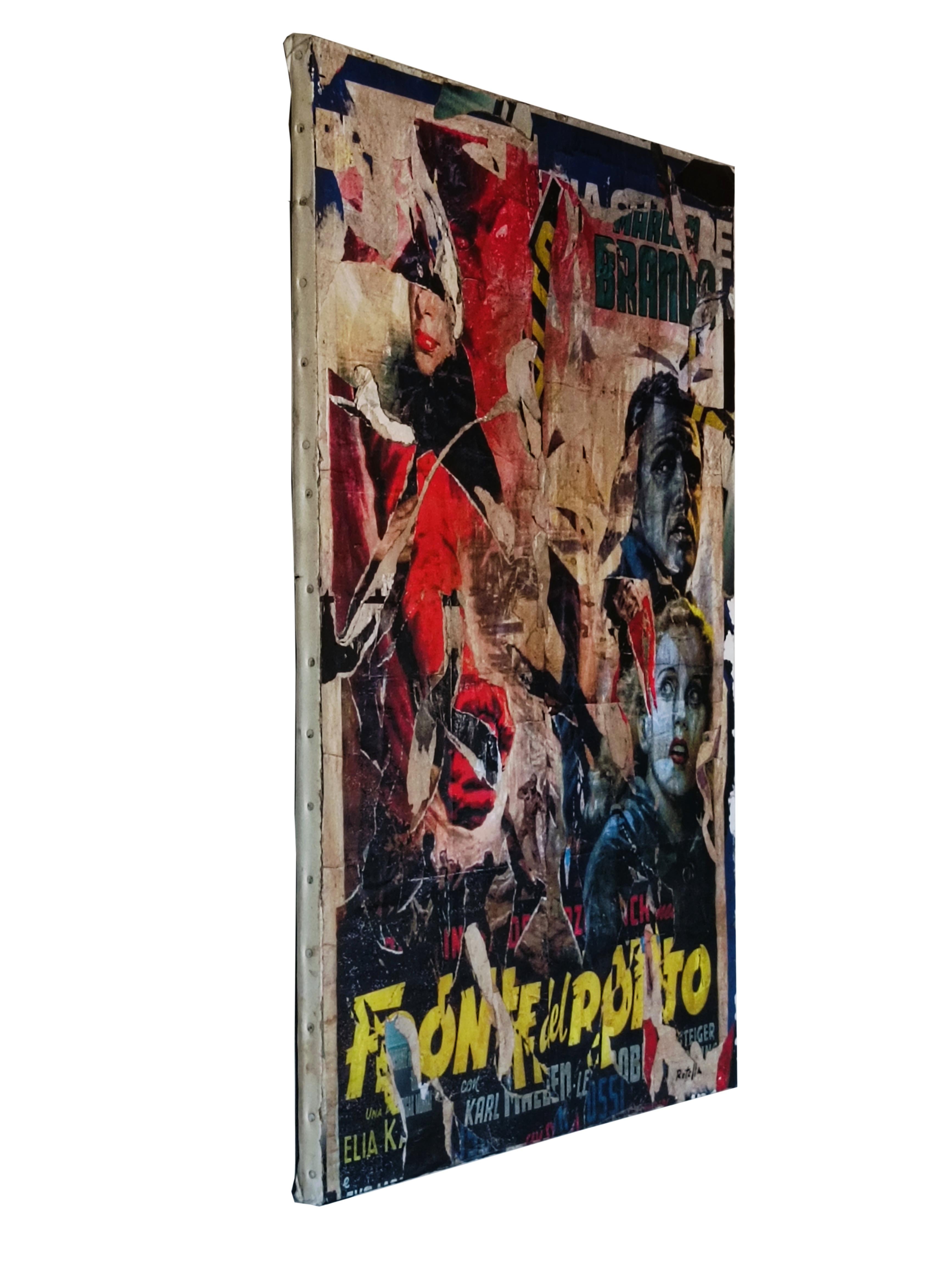 Hommage an Mimmo Rotella mit dem Titel 