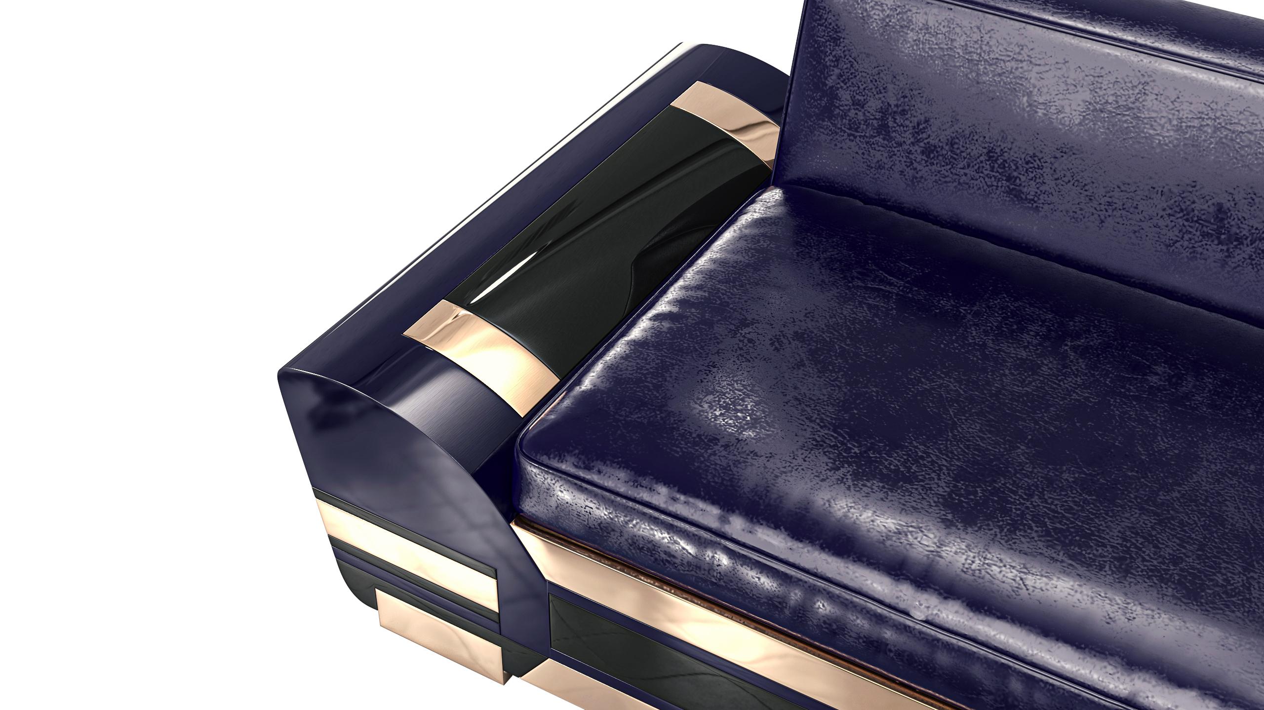 Clubsessel „il Gabbiano“ aus Edelstahl und Bronze mit Edelstahldetails, Istanbul im Angebot 2