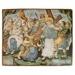 Il Giovane Gentili Polychrome Majolica Plaque