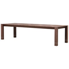 Il Grand Papá, Conference Table in Walnut with Steel Décor