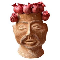 Il Grande Goloso con melograni Figurative Vase