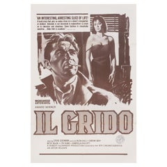 Vintage Il Grido 1957 U.S. One Sheet Film Poster