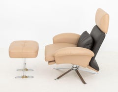 Il Loft Leder Sessel und Ottomane