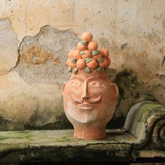 Il Moro Del Paese delle Arance Terracotta Figurative Vase