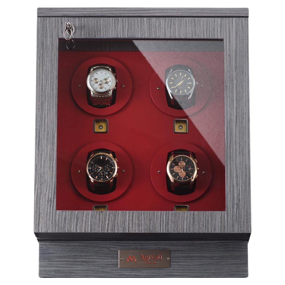 Il Passatempo Chest with Four Winders in Oak Smoke Grey