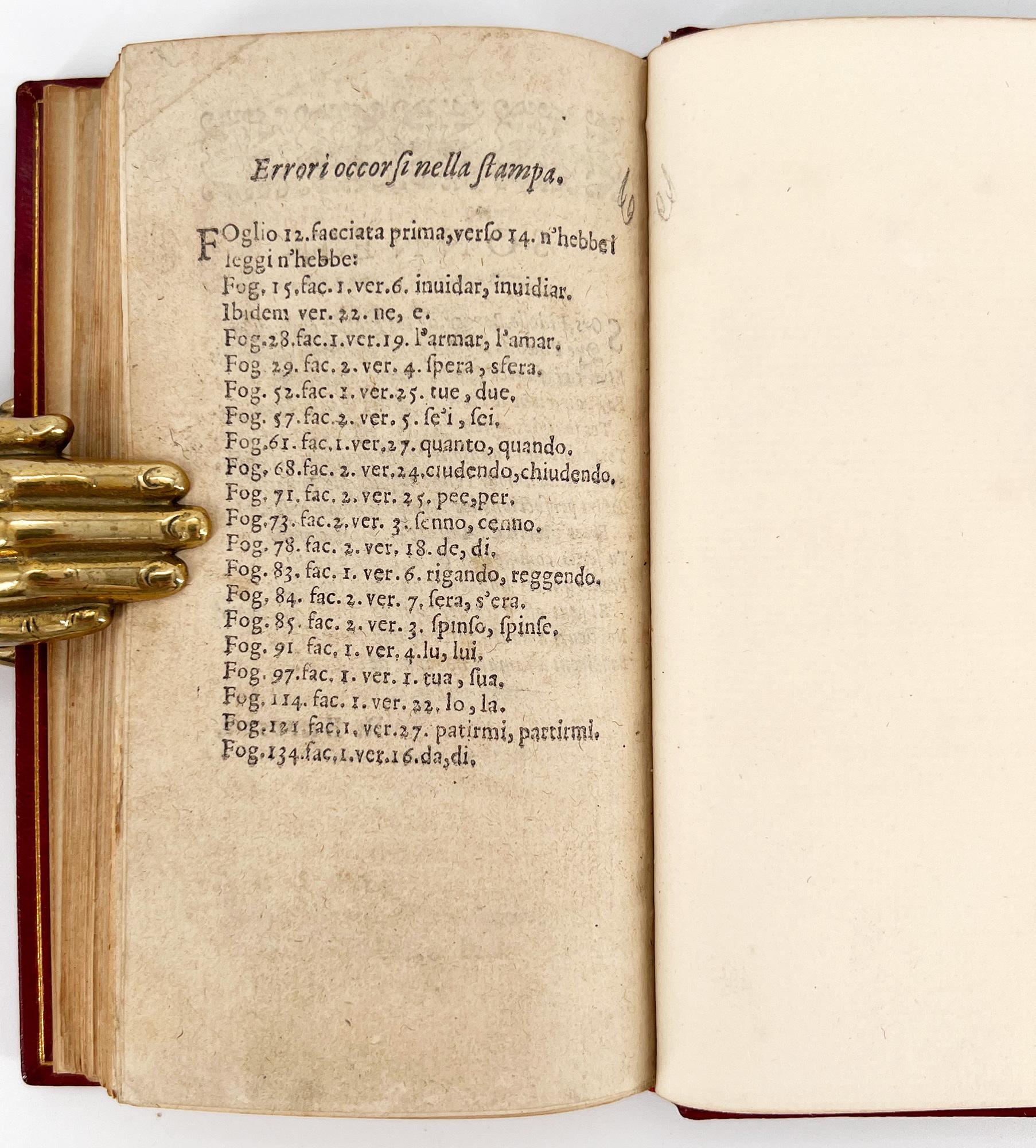 18th Century and Earlier Il pastor fido, tragicommedia pastorale - by G. B. Guarini - 1597 For Sale