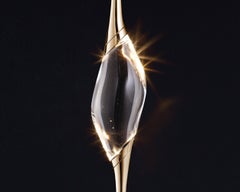 "Il Pezzo 12 Cluster Chandelier" - height 700cm/275" - gold finish - crystal