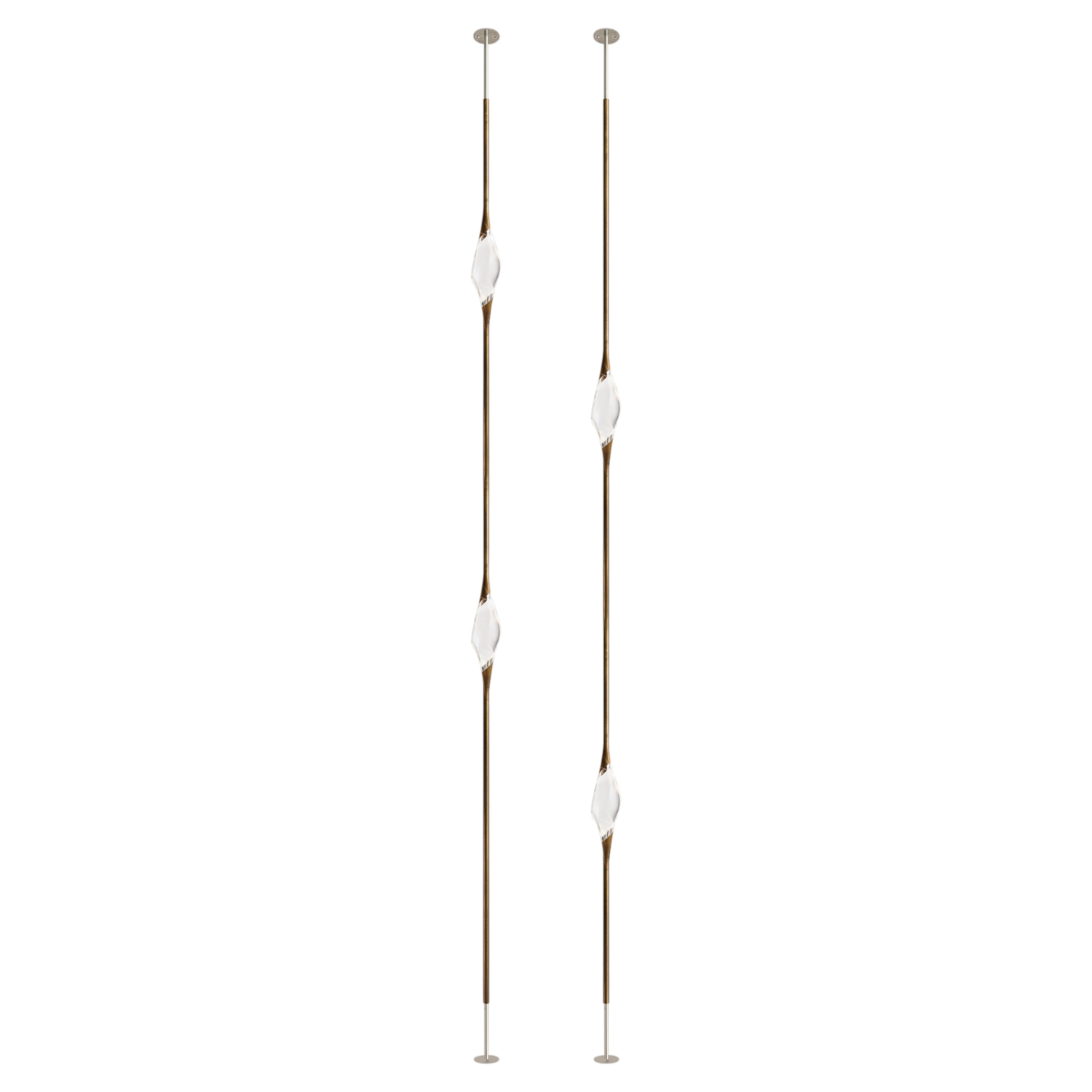"Il Pezzo 12 Floor to Ceiling" - Composition A - bronze and nickel finish