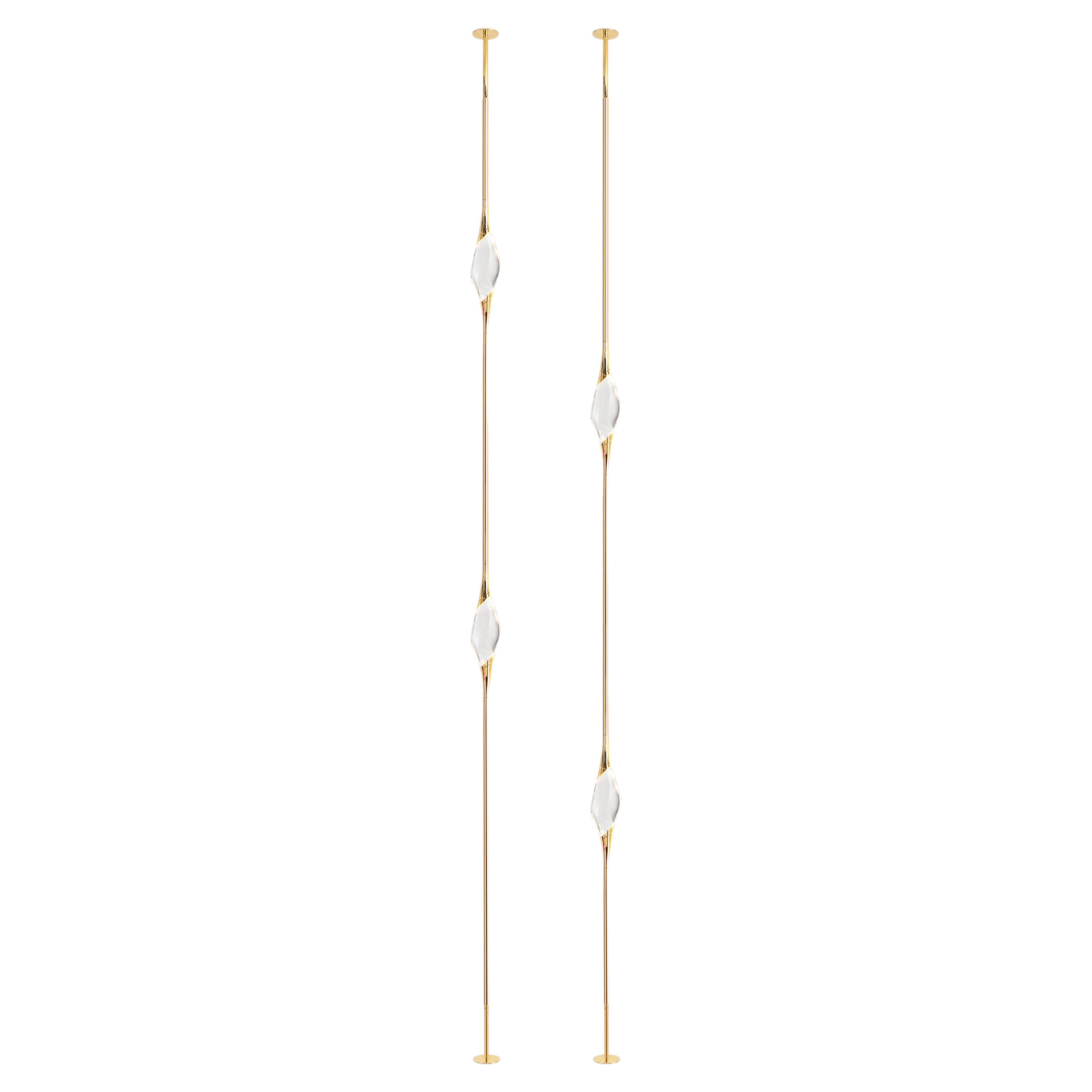 "Il Pezzo 12 Floor to Ceiling" - Composition A - gold finish For Sale