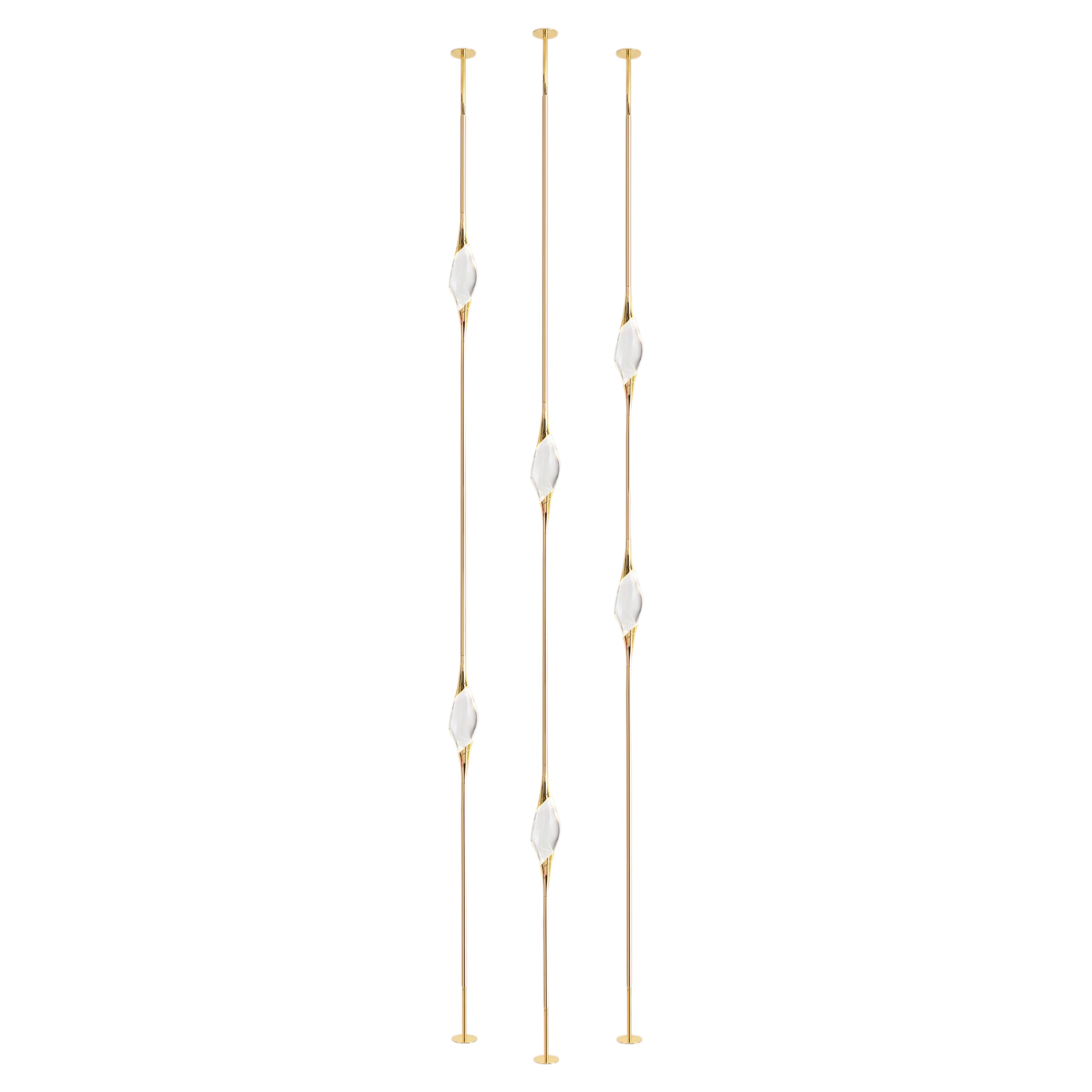 "Il Pezzo 12 Floor to Ceiling" - Composition B - gold finish