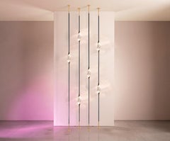 "Il Pezzo 12 Floor to Ceiling" - Composizione C - finitura nera e oro