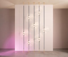 "Il Pezzo 12 Floor to Ceiling" - Composizione D - finitura nera e oro