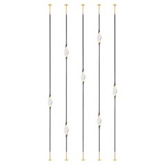 "Il Pezzo 12 Floor to Ceiling" - Composizione D - finitura nera e oro