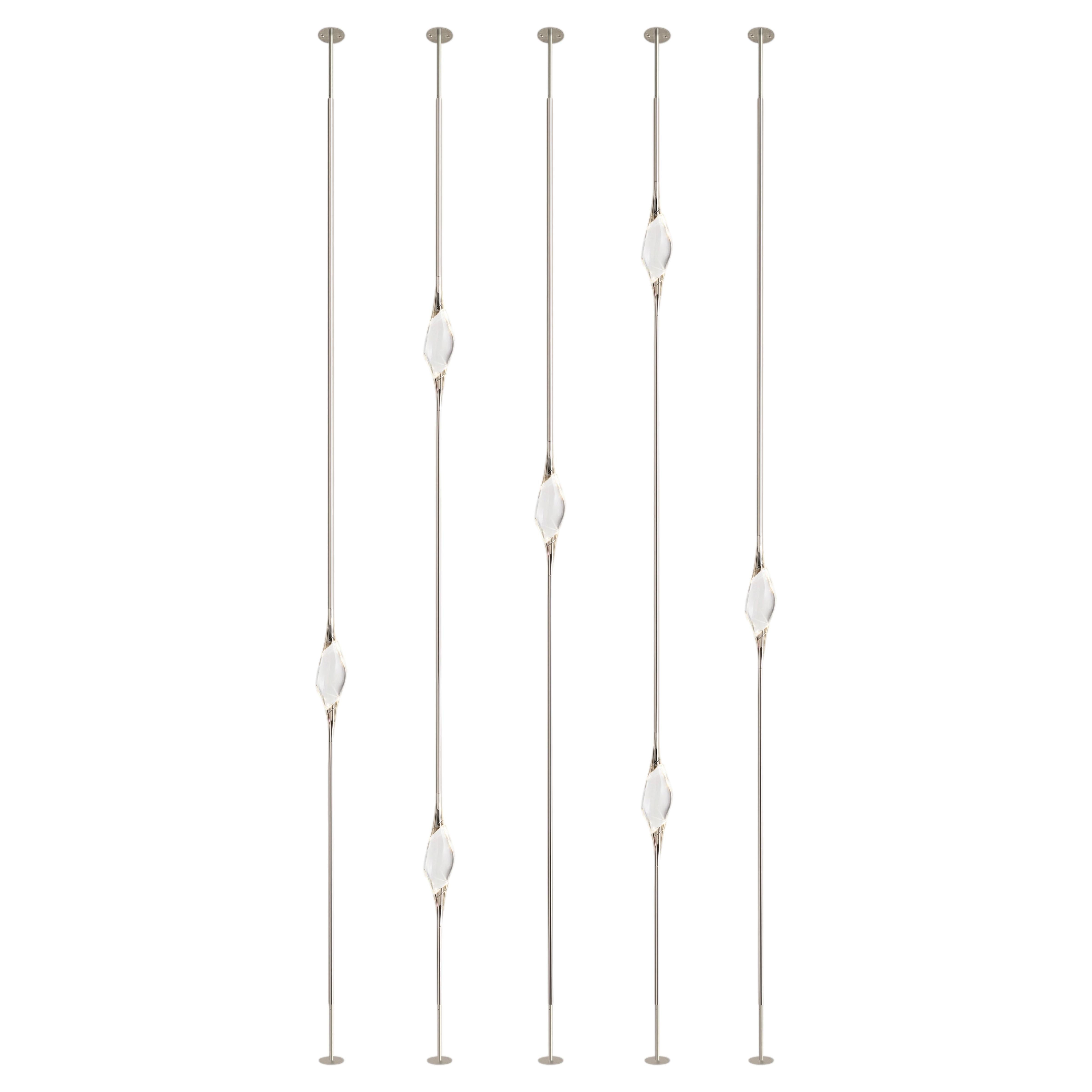 "Il Pezzo 12 Floor to Ceiling" - Composition D - nickel finish For Sale