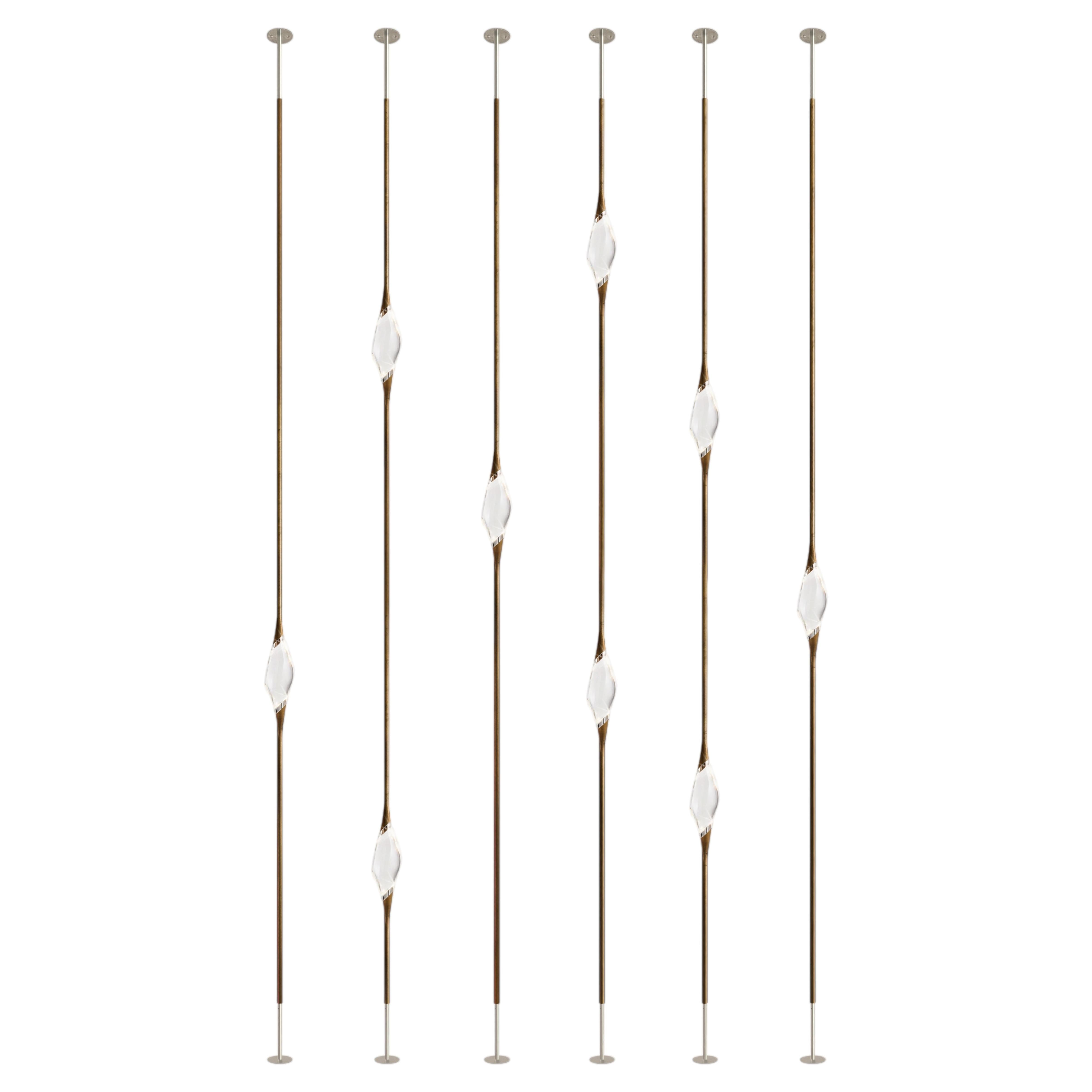 "Il Pezzo 12 Floor to Ceiling" - Composition E - finition bronze et nickel