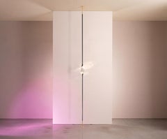 "Il Pezzo 12 Floor to Ceiling" - one crystal - black and gold finish