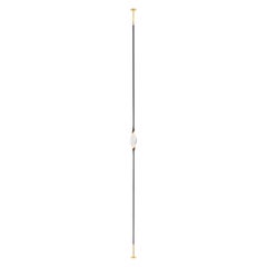 "Il Pezzo 12 Floor to Ceiling" - one crystal - black and gold finish