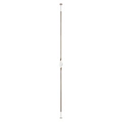 "Il Pezzo 12 Floor to Ceiling" - one crystal - bronze and nickel finish