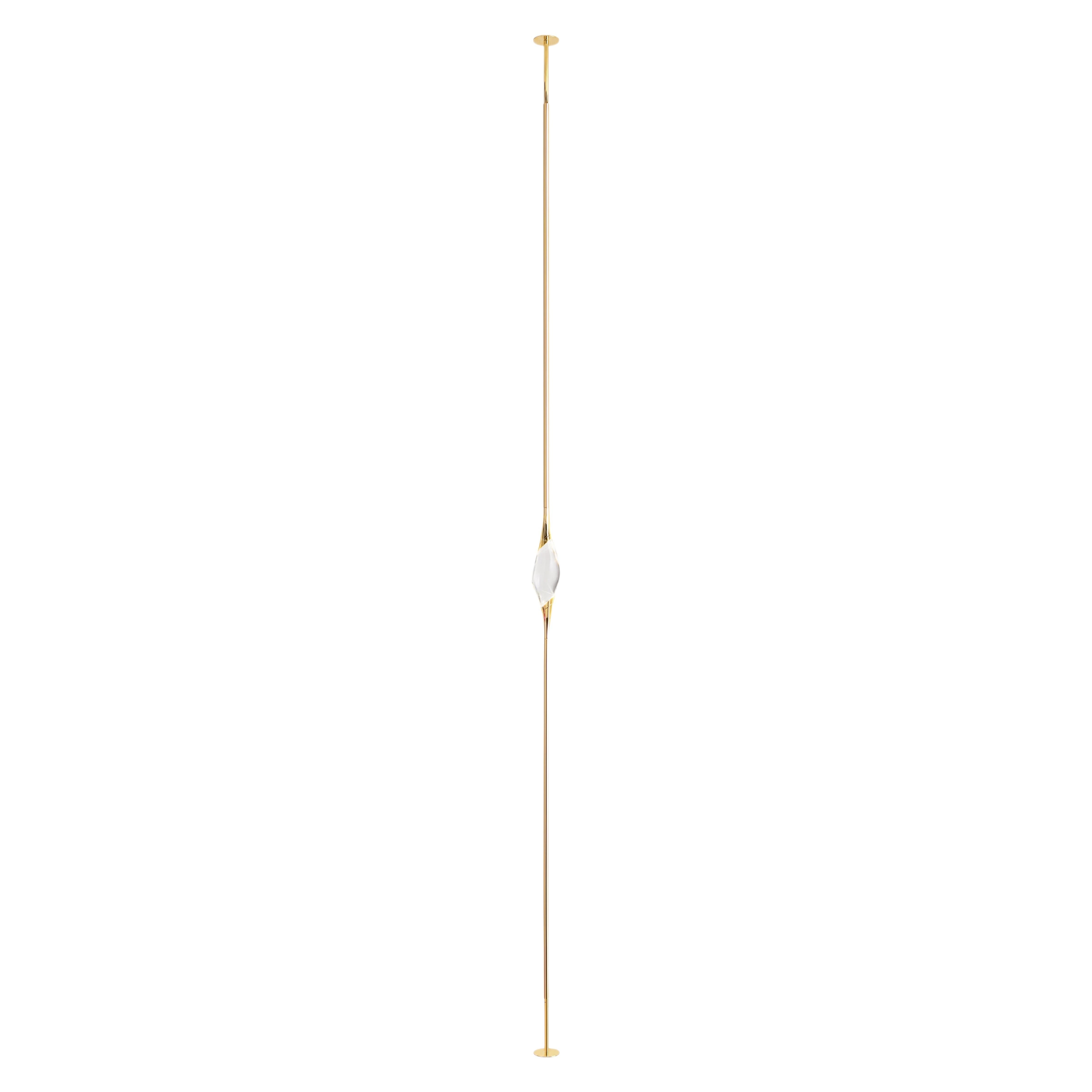 "Il Pezzo 12 Floor to Ceiling" - un cristallo - finitura oro in vendita