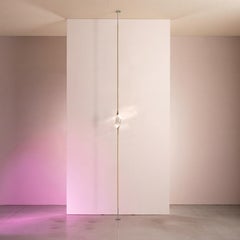 "Il Pezzo 12 de suelo a techo" - un cristal - acabado en latón satinado y níquel