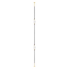"Il Pezzo 12 Floor to Ceiling" - two crystals - black and gold finish
