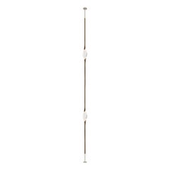 "Il Pezzo 12 Floor to Ceiling" - two crystals - bronze and nickel finish