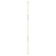"Il Pezzo 12 Floor to Ceiling" - two crystals - gold finish