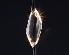 „Il Pezzo 12, gestaffelter Kronleuchter“ - Länge 150 cm/59 - schwarz-goldene Oberfläche