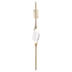 Applique murale Il Pezzo 12 - laiton finition dorée - cristal - LED - Fabriqué en Italie