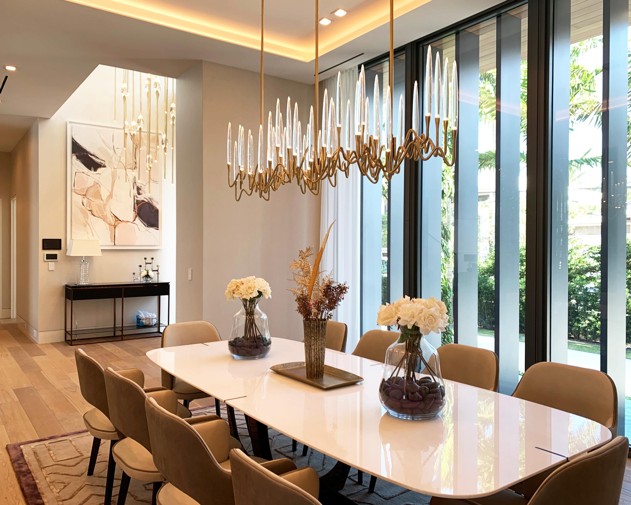« Il Pezzo 3 Endless Chandelier »- longueur 375 cm/147,6 - bronze - cristal - LED en vente 6