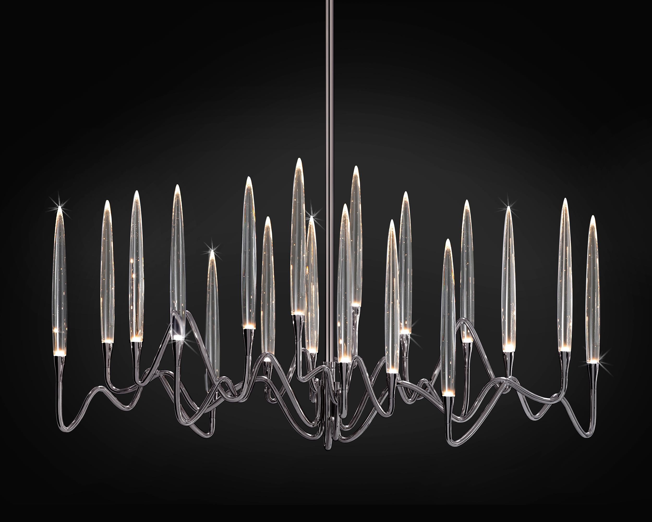 Inspired by Arabic calligraphic art and the icon of the classical candelabrum is 