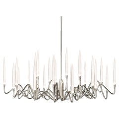 "Lampadario Il Pezzo 3 Round" - diametro 120cm/47" - nichel - cristallo - LED