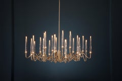 "Il Pezzo 3 Round Chandelier" - diameter 120cm/47" - bronze - crystal - LEDs