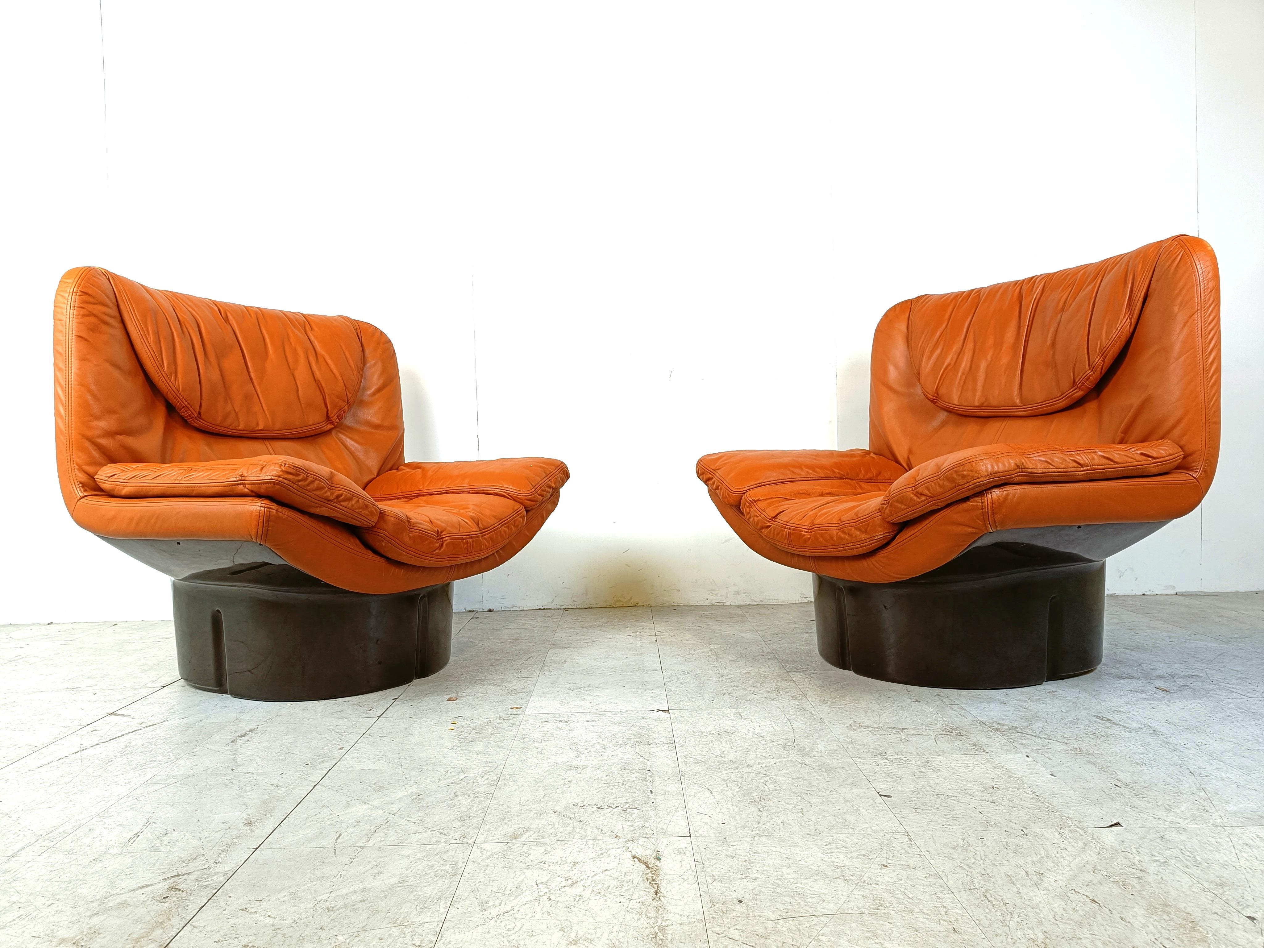 Late 20th Century Il Poltrone lounge chairs by T. Ammannati and G.P. Vitelli  for Comfort in Italy