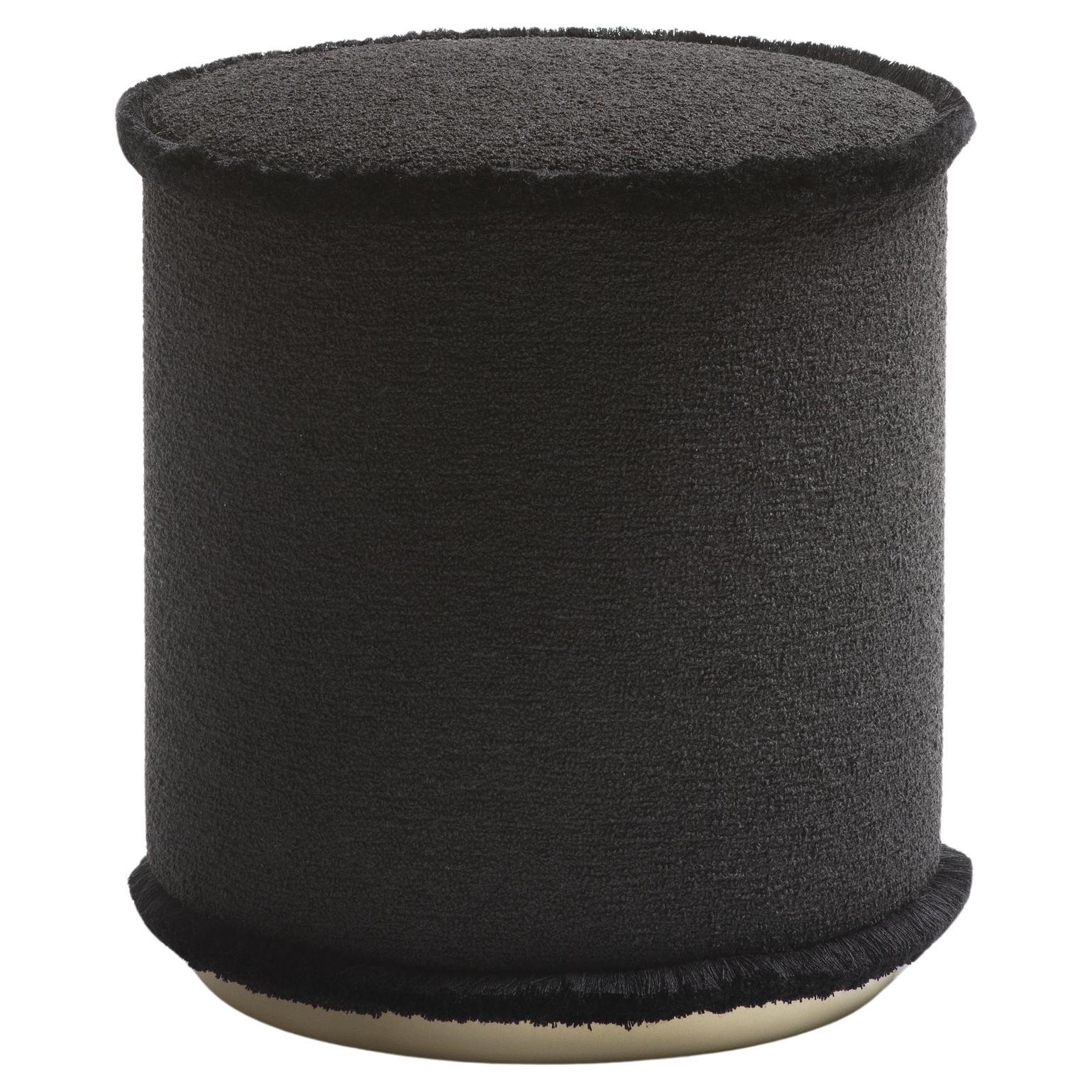 IL POUF  Bouclè Black For Sale