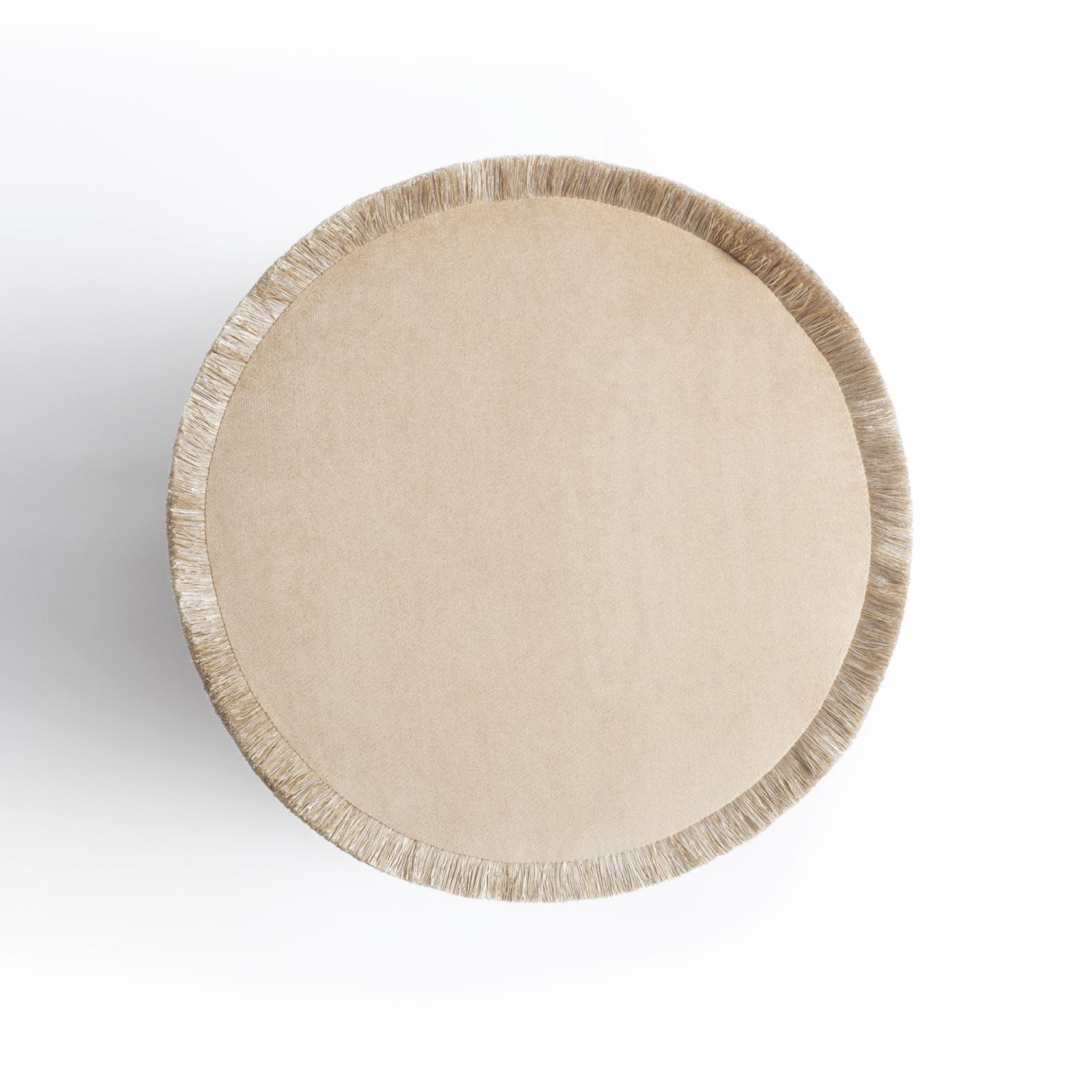 Moderne IL POUF  Beige ton sur ton en vente