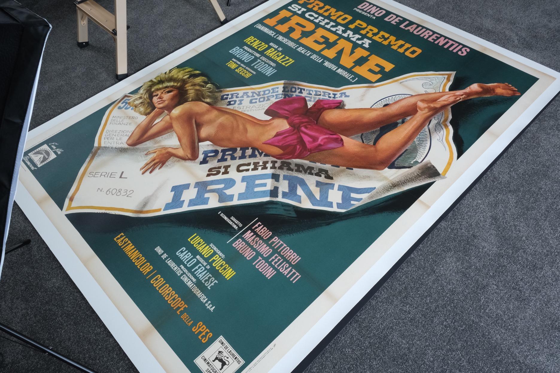 Size: Italian Four Sheet

Condition: Very Fine

Dimensions: 2080mm x 1475mm (inc. Linen Border)

Type: Original Lithographic Print - Linen Backed

Year: 1969

Details: A very rare and one of the few remaining original posters produced for