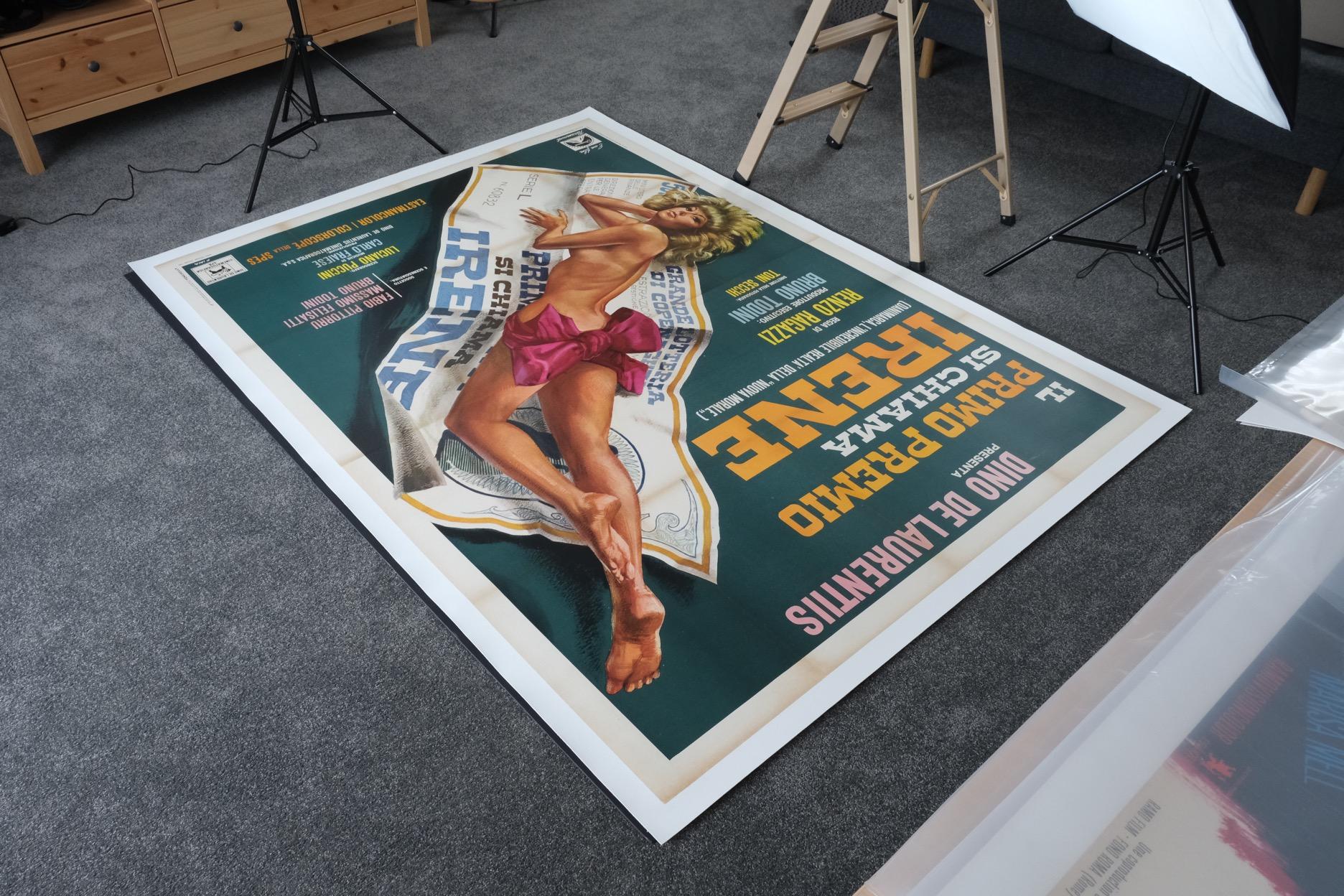 Mid-20th Century Il Primo Premio Si Chiama Irene '1969' Original Vintage Poster Linen Backed For Sale