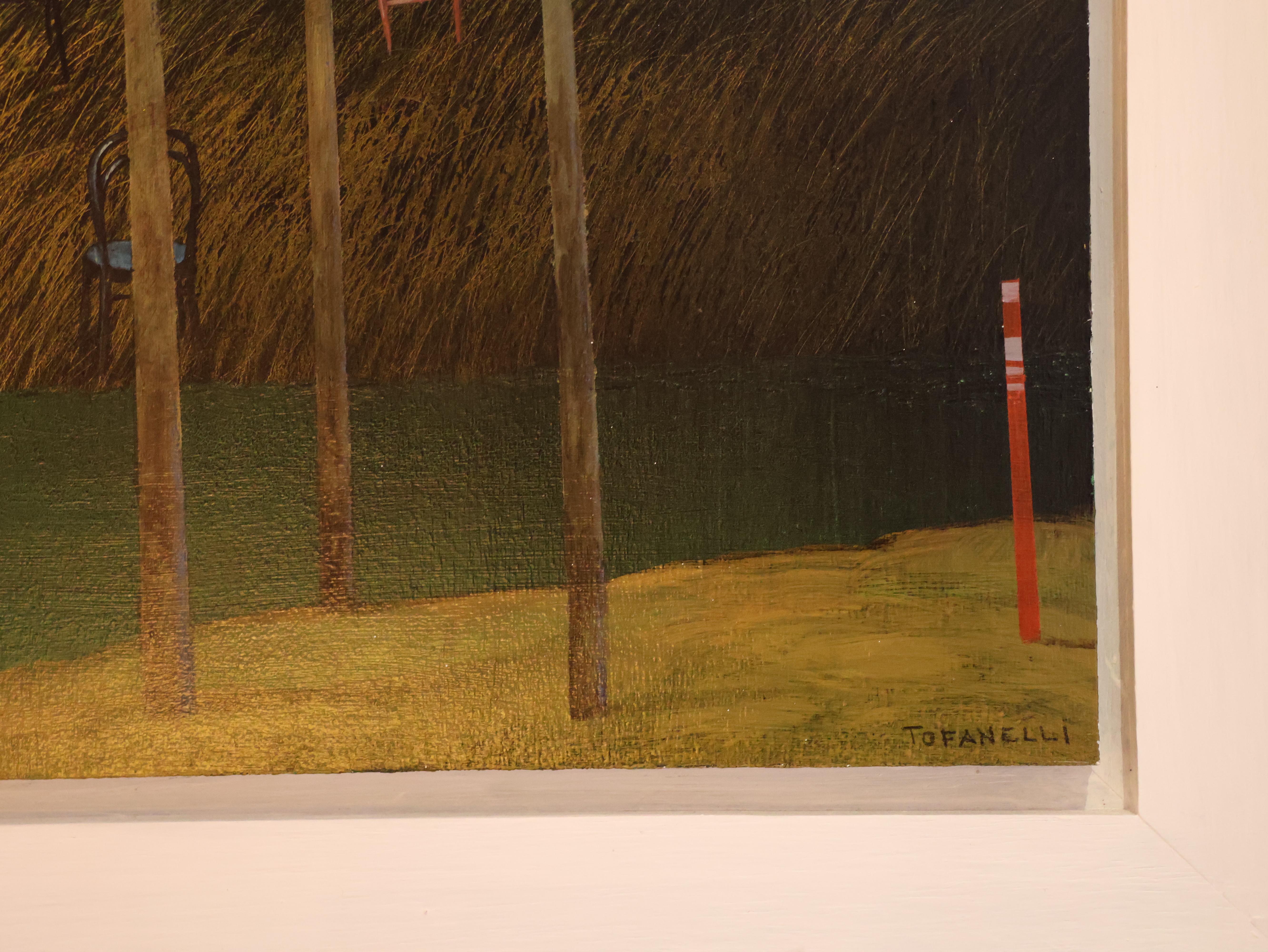 Peint à la main Il Ricordo del Lago, Alessandro Tofanelli en vente