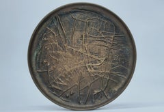 Il Sestante Bronze Plate by Arnaldo Pomodoro, Bas-Relief, Italy, 1958