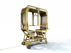 Il Treno / Two-Seat / Aluminium and Cedar Wood / Outside or Inside