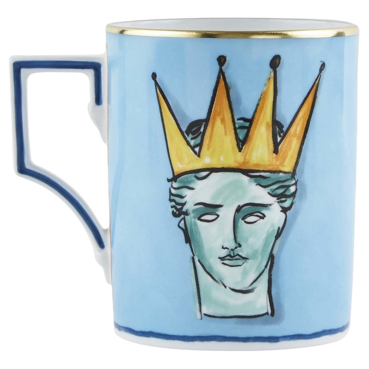 Tazza Il Viaggio di Nettuno Sea Blue di Luke Edward Hall by GINORI 1735