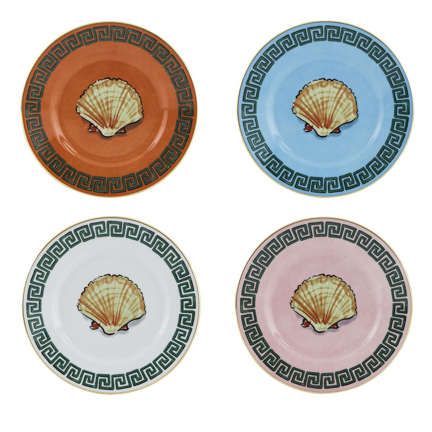 Il Viaggio di Nettuno Juego de 4 Platos para pan de Luke Edward Hall por GINORI 1735 en venta 1